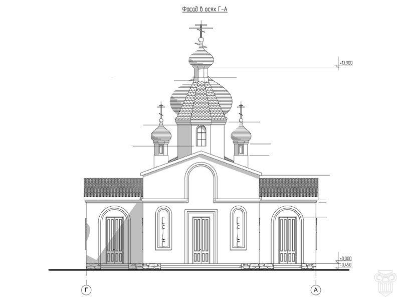 Чертеж храма