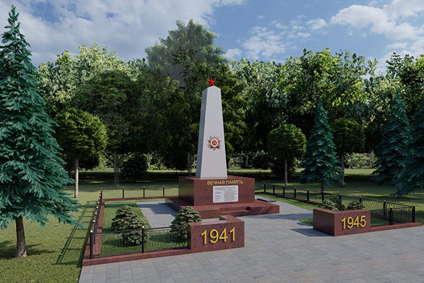 Реставрация памятника "Воинам Великой Отечественной войны"